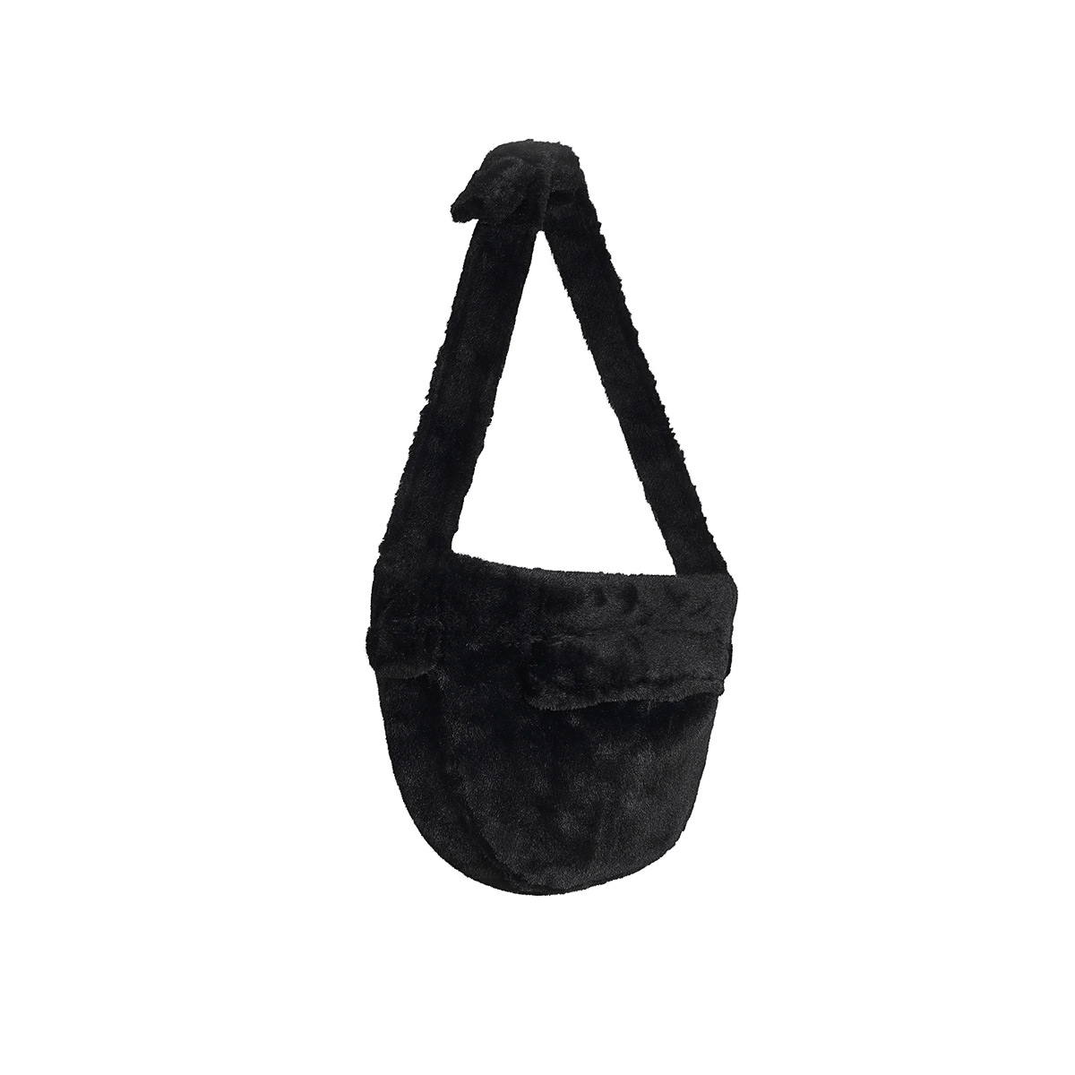 Susan Lanci Hondentas Cuddle Carrier Fur Black