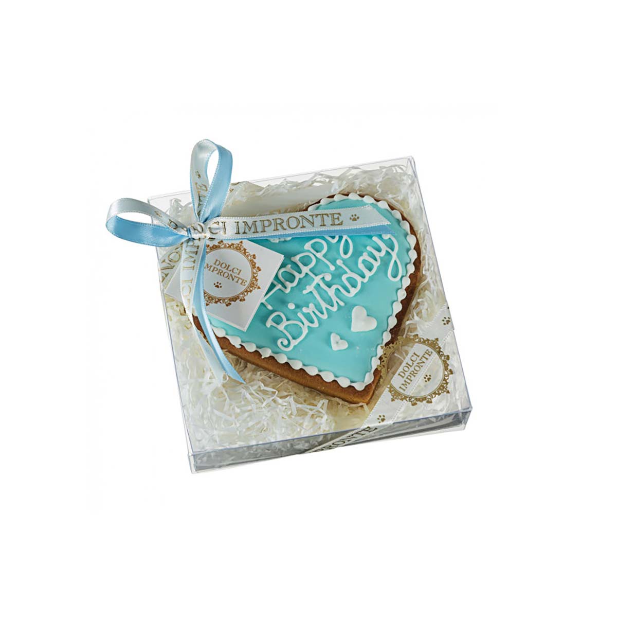 Dolci Impronte Hondensnacks Birthday Heart Blue