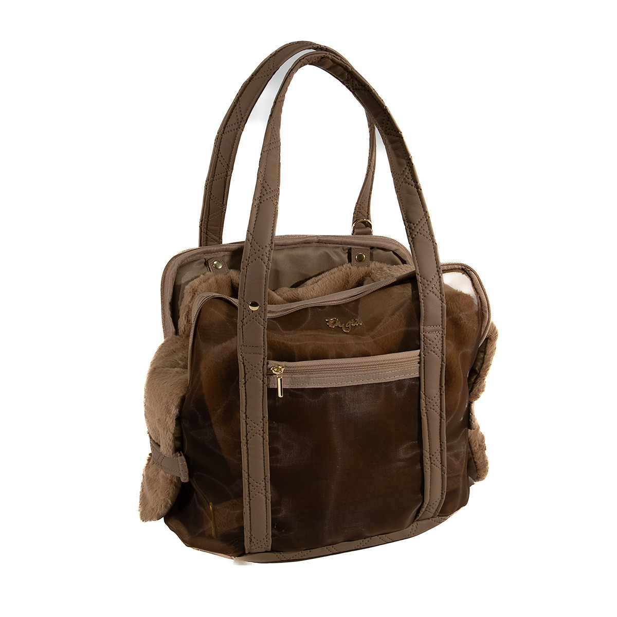 Eh Gia Hondentas Closed Fair Bag Travel Quadra Caffe