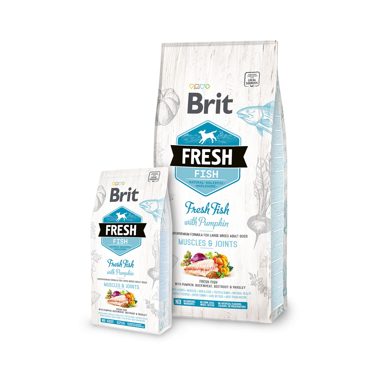 Brit Fresh Hondenvoeding Fish Large Breed