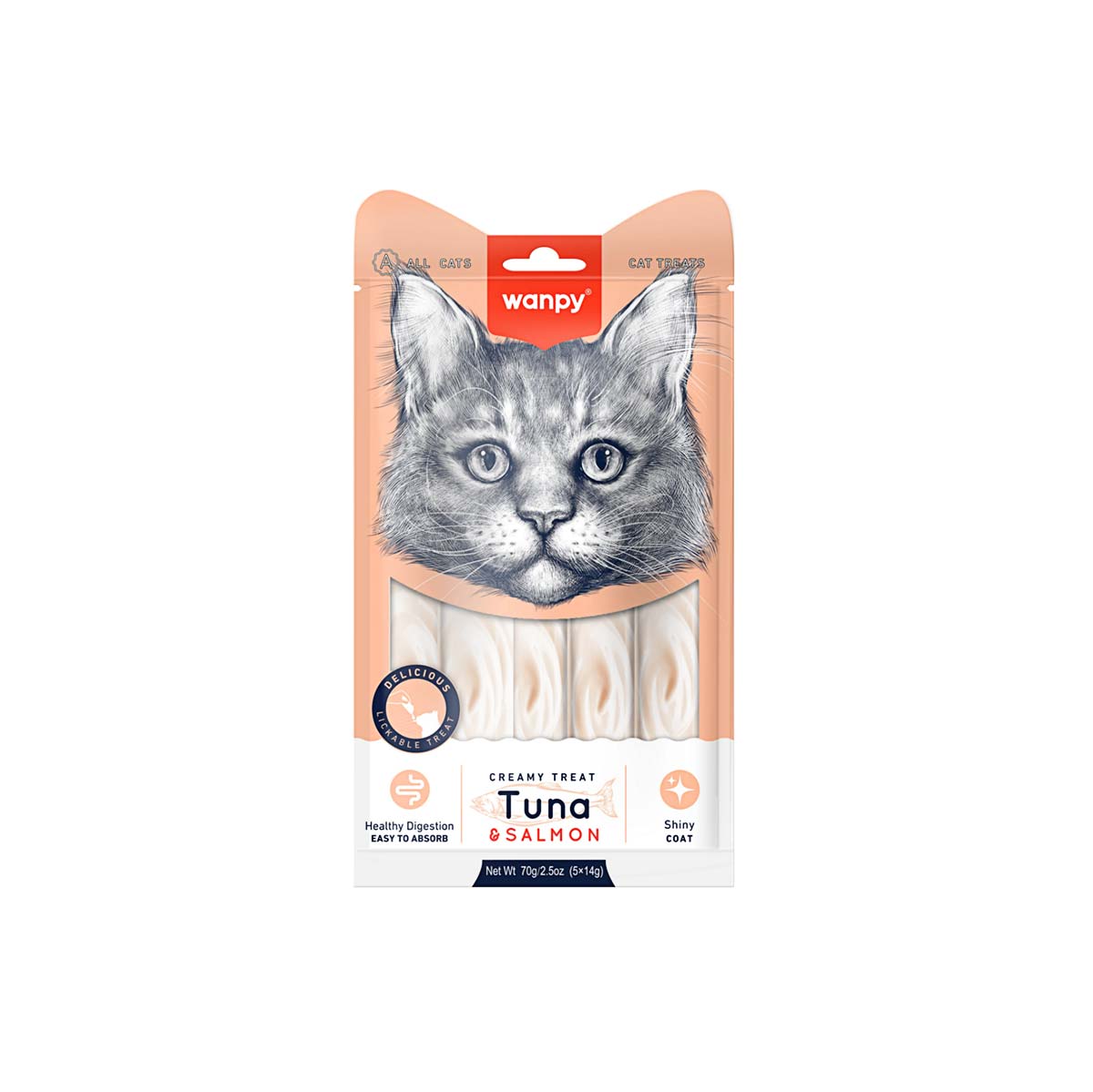 Wanpy Kattensnack Cream Tuna & Salmon