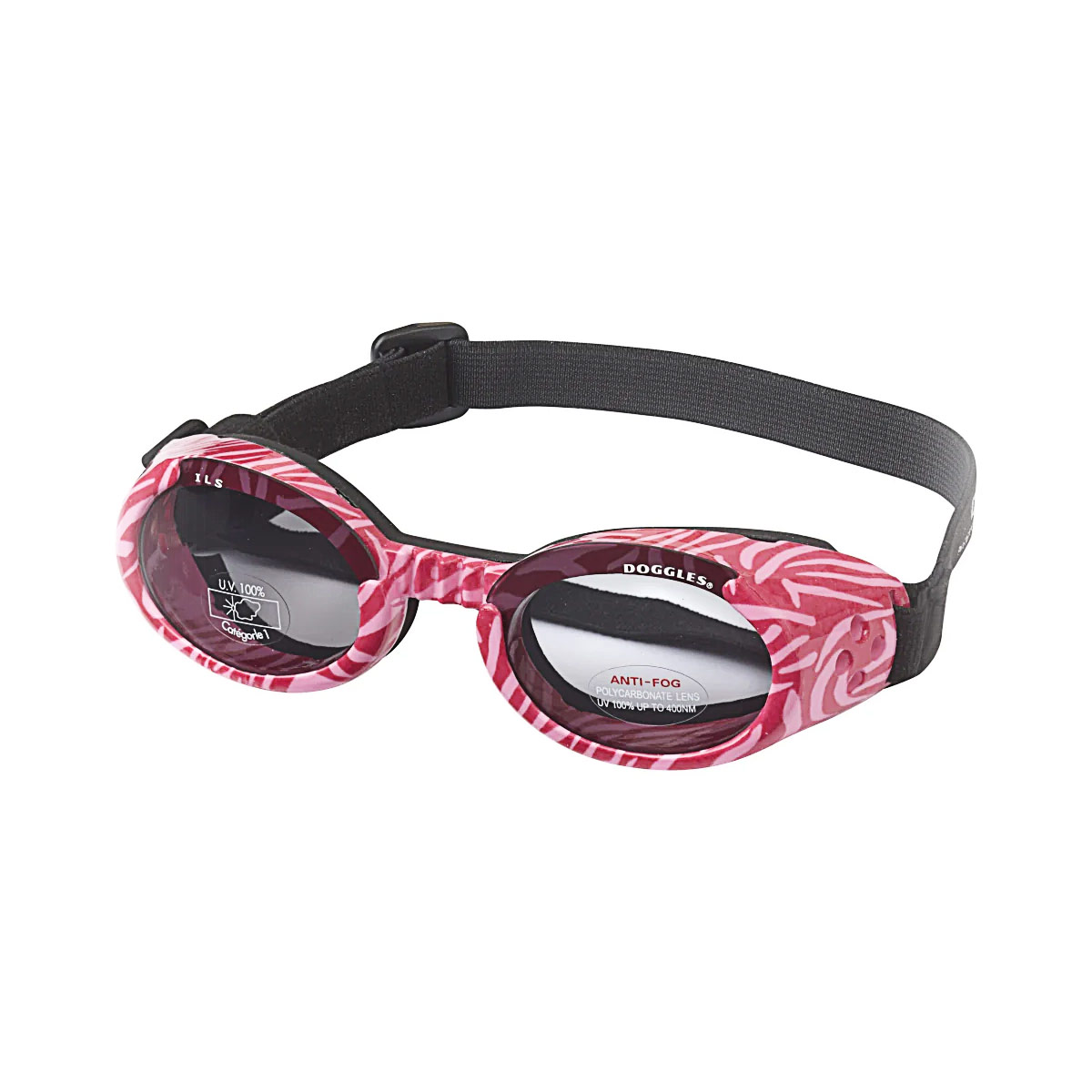 Doggles Hondenbril Roze Zebra L