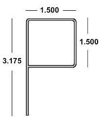 P Stiffener x 24' 65-63-003 Per / Ft