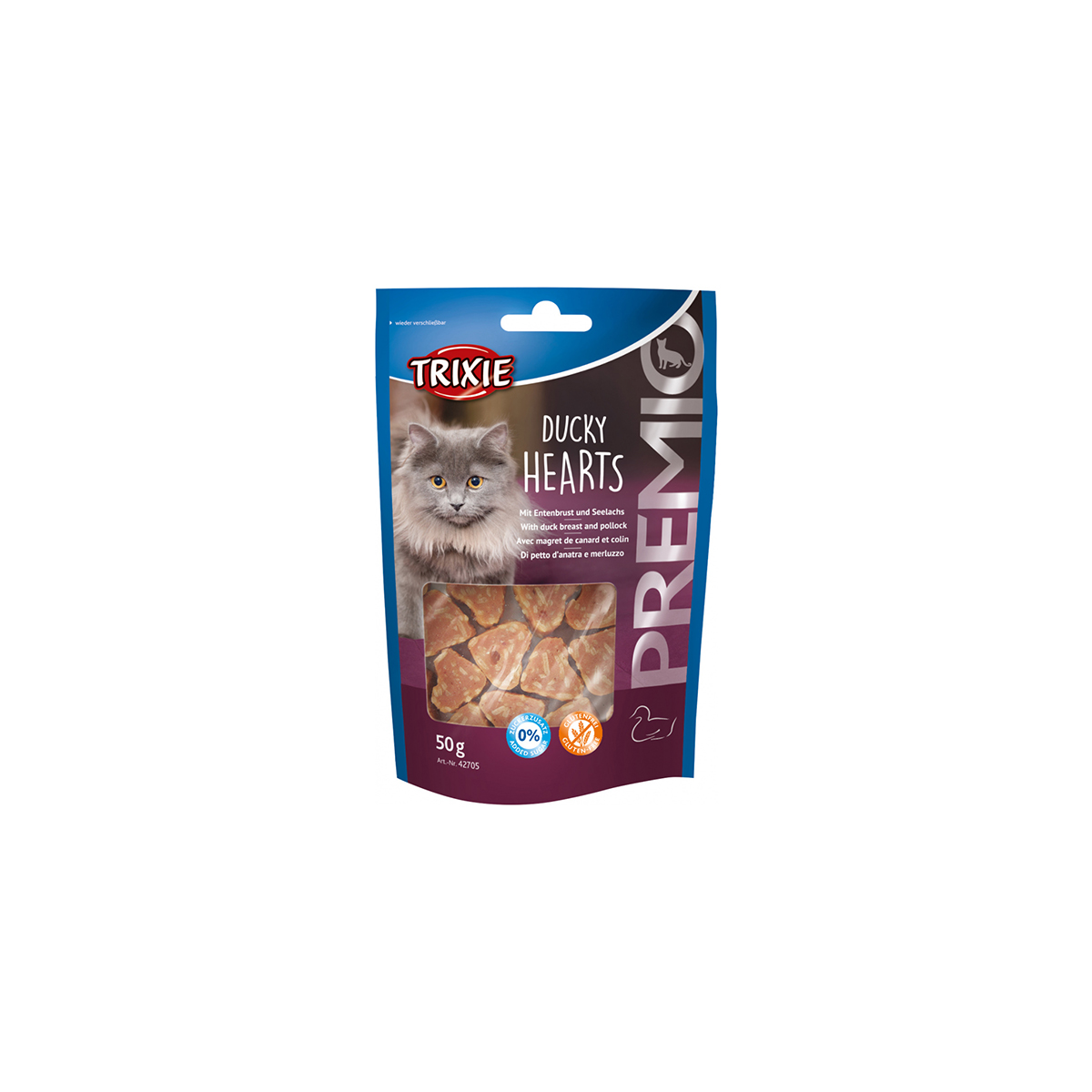 Trixie Kattensnacks Ducky Hearts