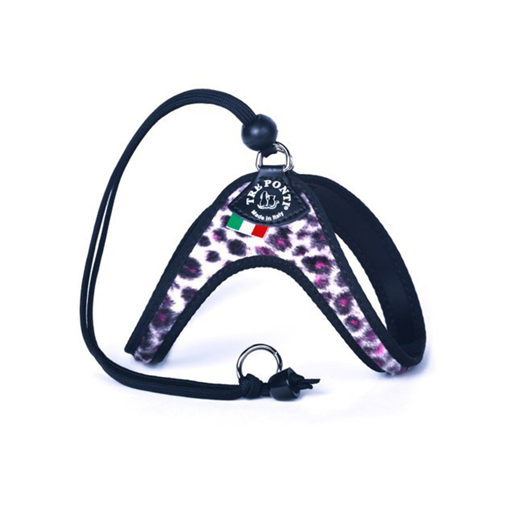 Tre Ponti Hondentuig Liberta Luipaard Roze 2.5