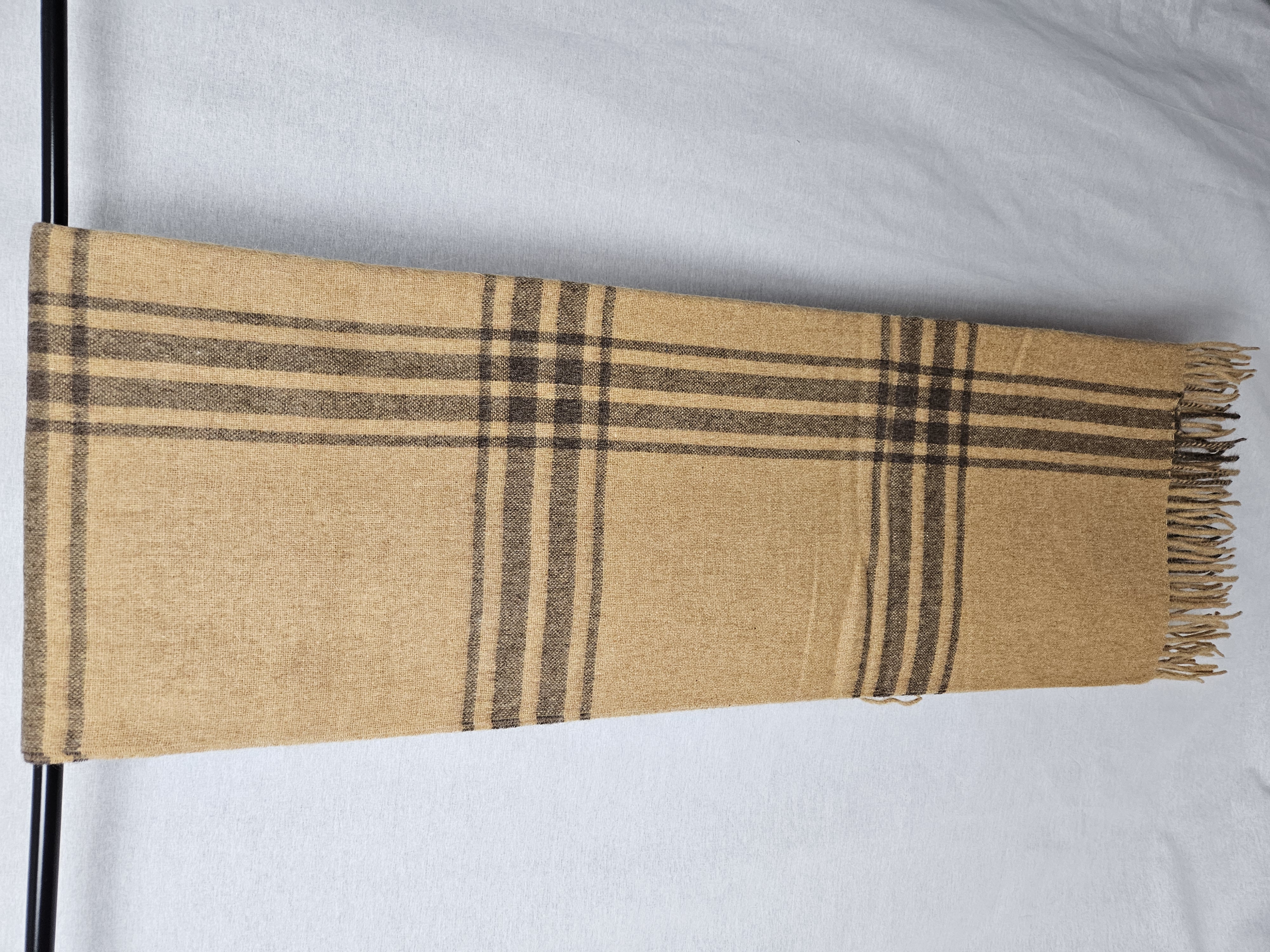 Double Striped Blanket, Color: Goldenrod