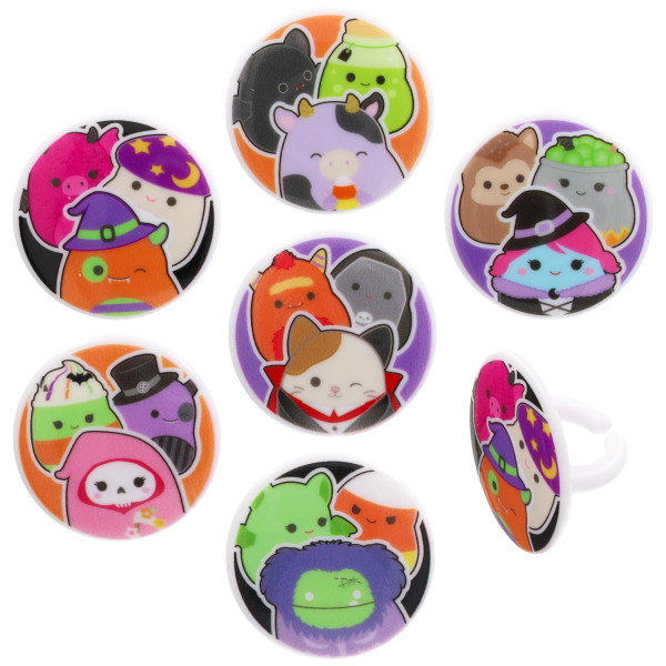 Squishmallows Halloween Squad Cupcake Rings (12/pkg)