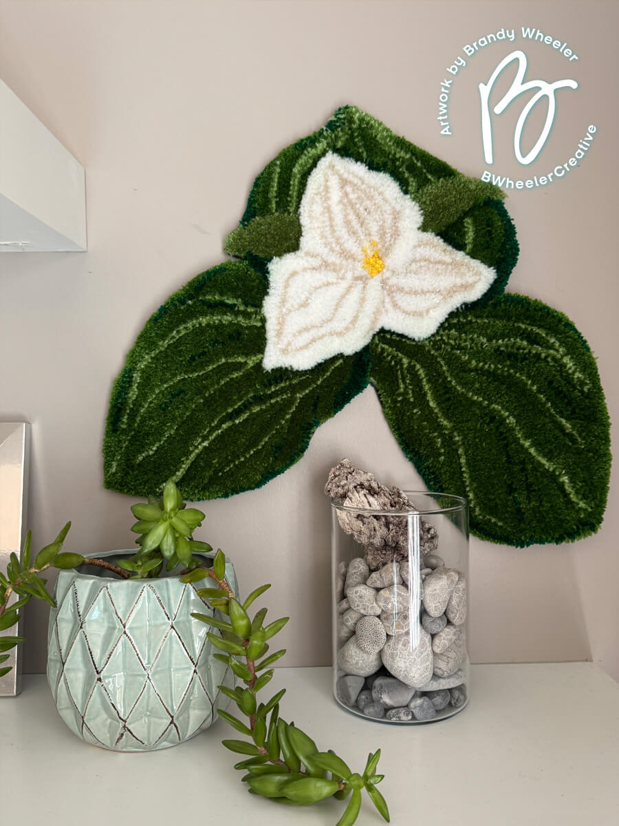 Trillium Joy Rug Wall Hanging