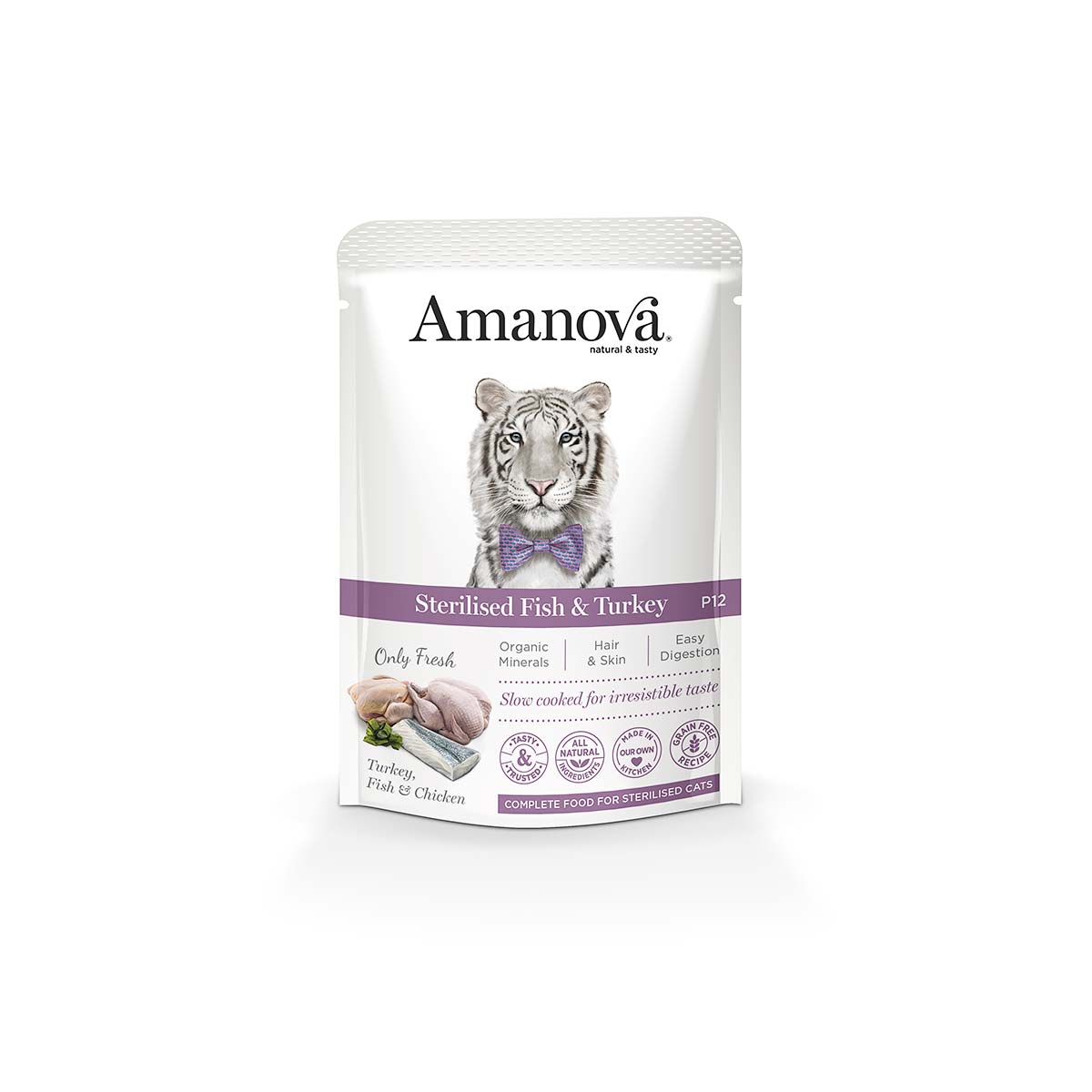 Amanova Pouch Kat Fish & Turkey Sterilised