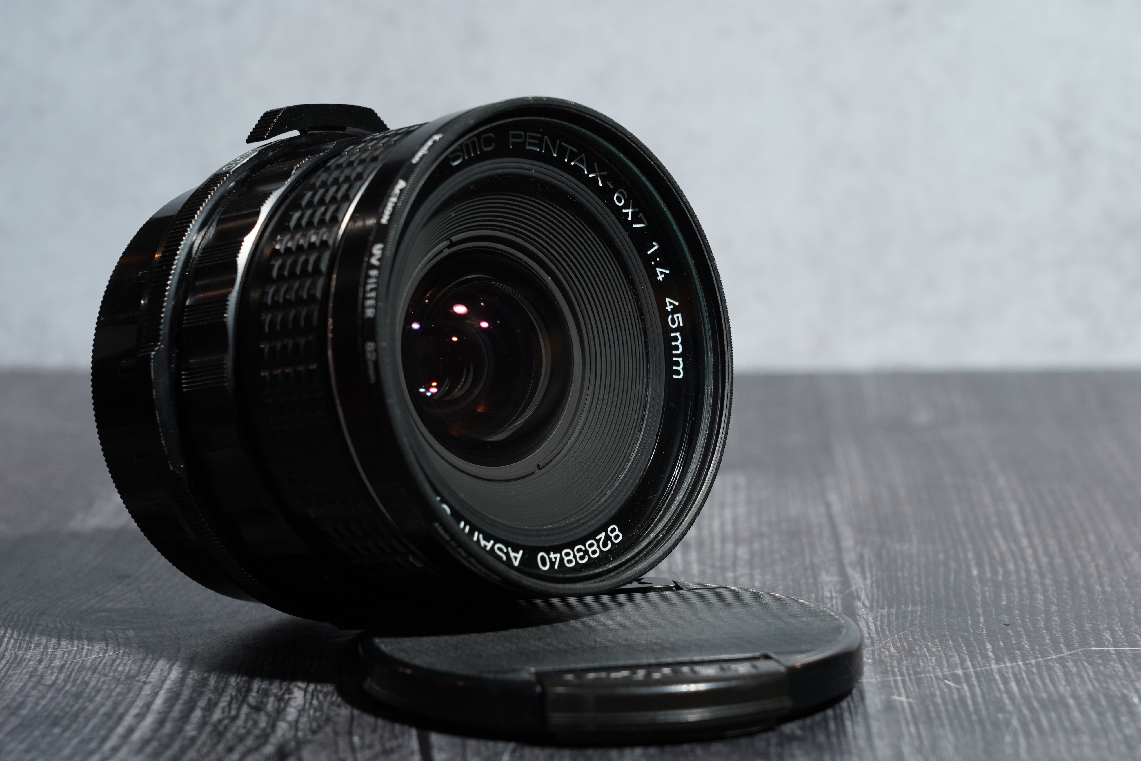 Used Pentax 67 SMC 45mm F/4 Lens w/ Kenko UV Filter From Focal