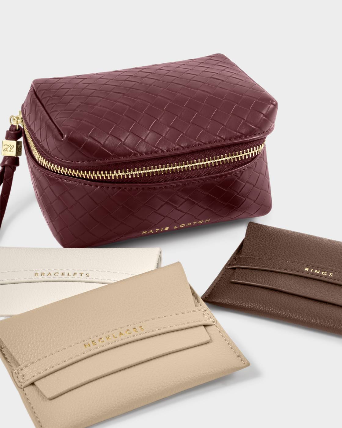 Accessories Organizer - 3 Colors, Color: Cherry Woven
