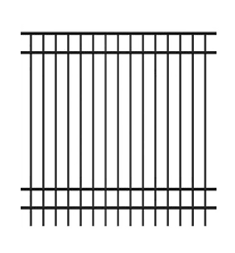 72" Black 4-Rail Section
