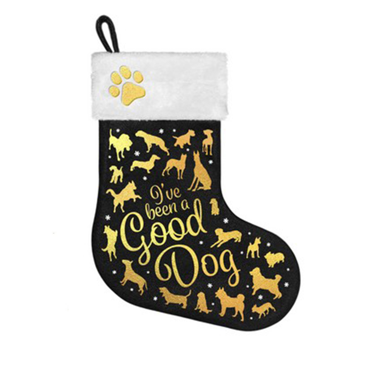 Plenty Gifts Stocking Good Dog Black