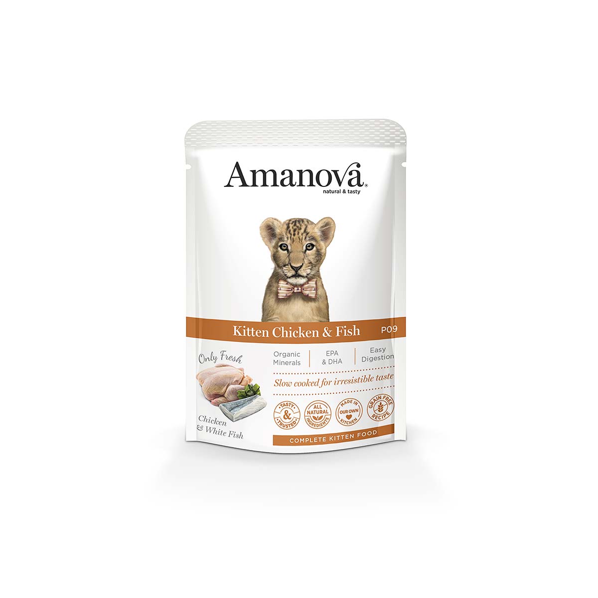 Amanova Pouch Kat Chicken & Fish Kitten