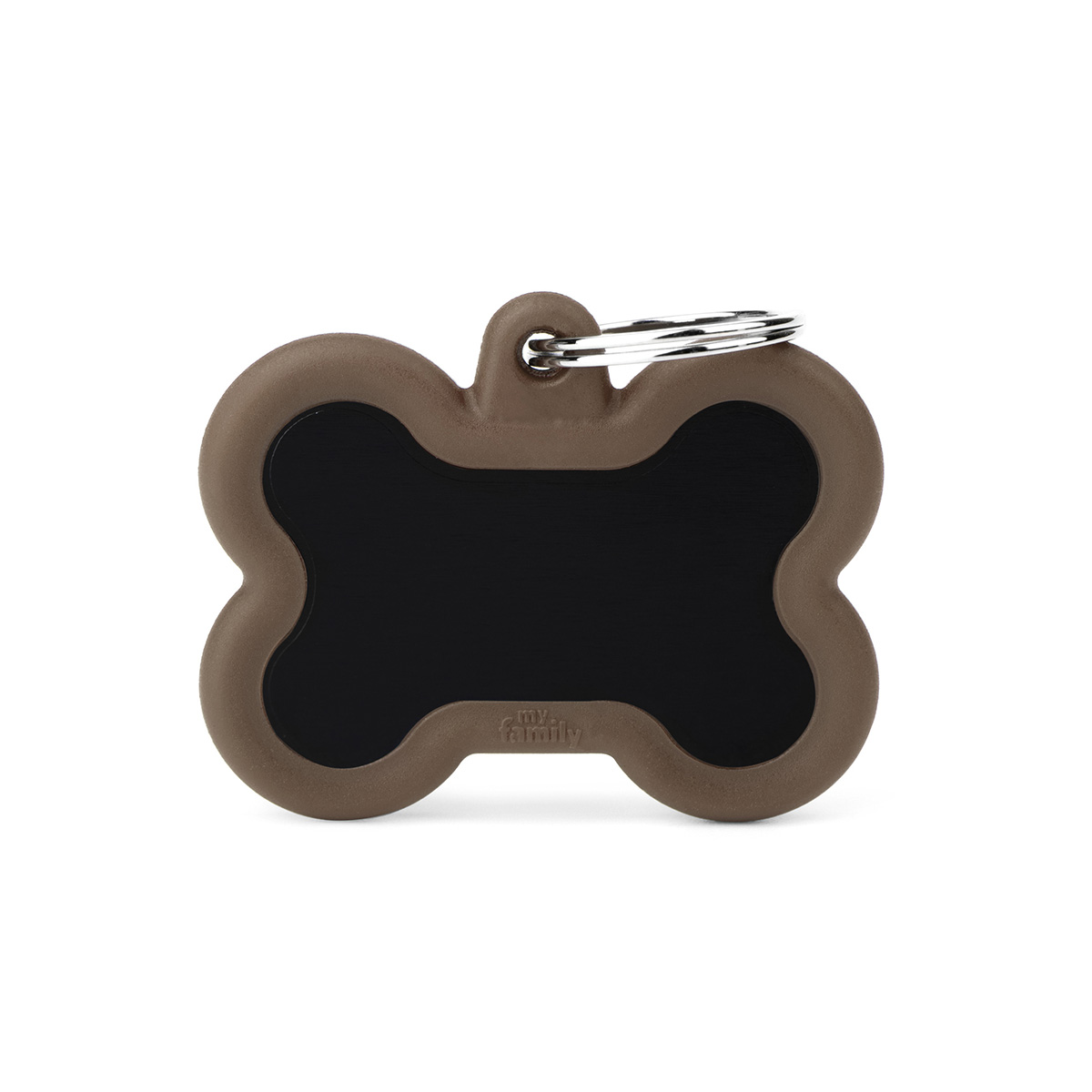 My Family Penning Rubber Hondenbot Black & Brown L