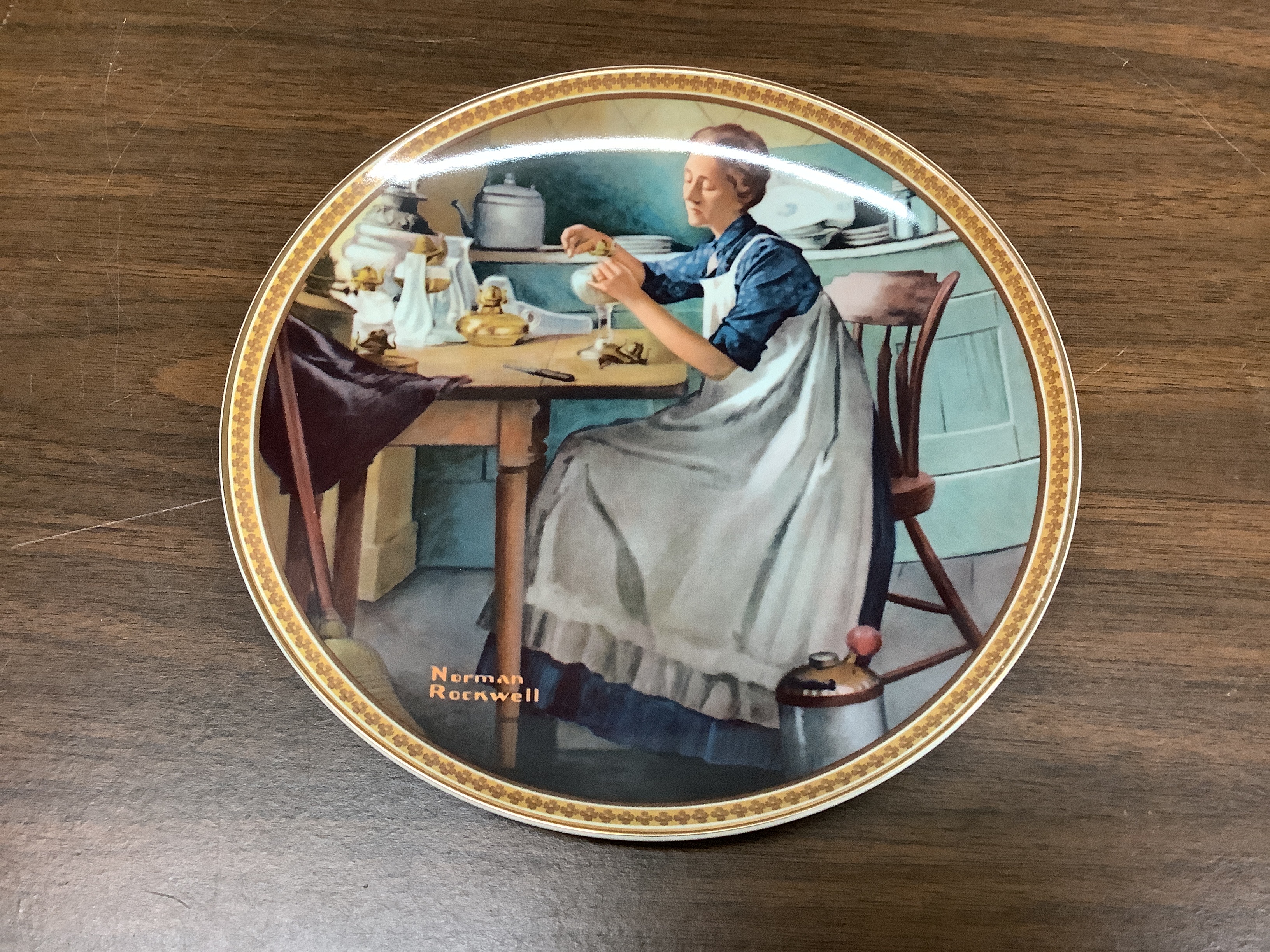 The Bradford Exchange Collectors Plate Working in the