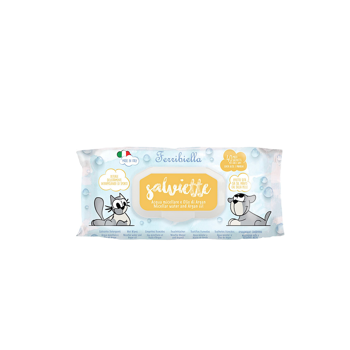 Ferribiella Salviette Vochtige Doekjes Micellar Water Argan Oil