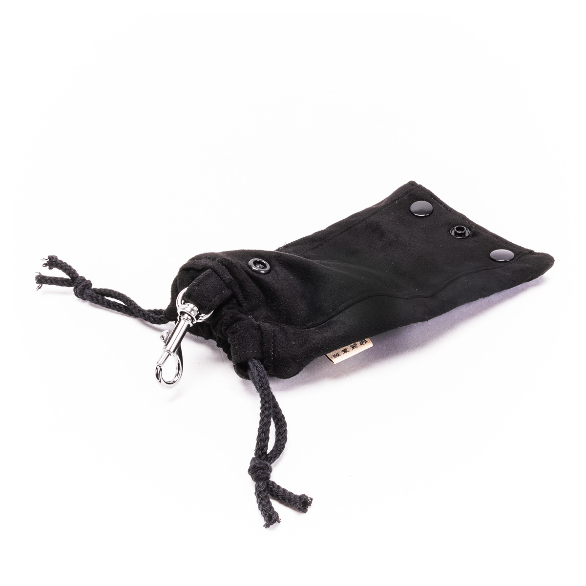 Fifi's Dog Fashion Snack & Poepzakhouder Black Suede