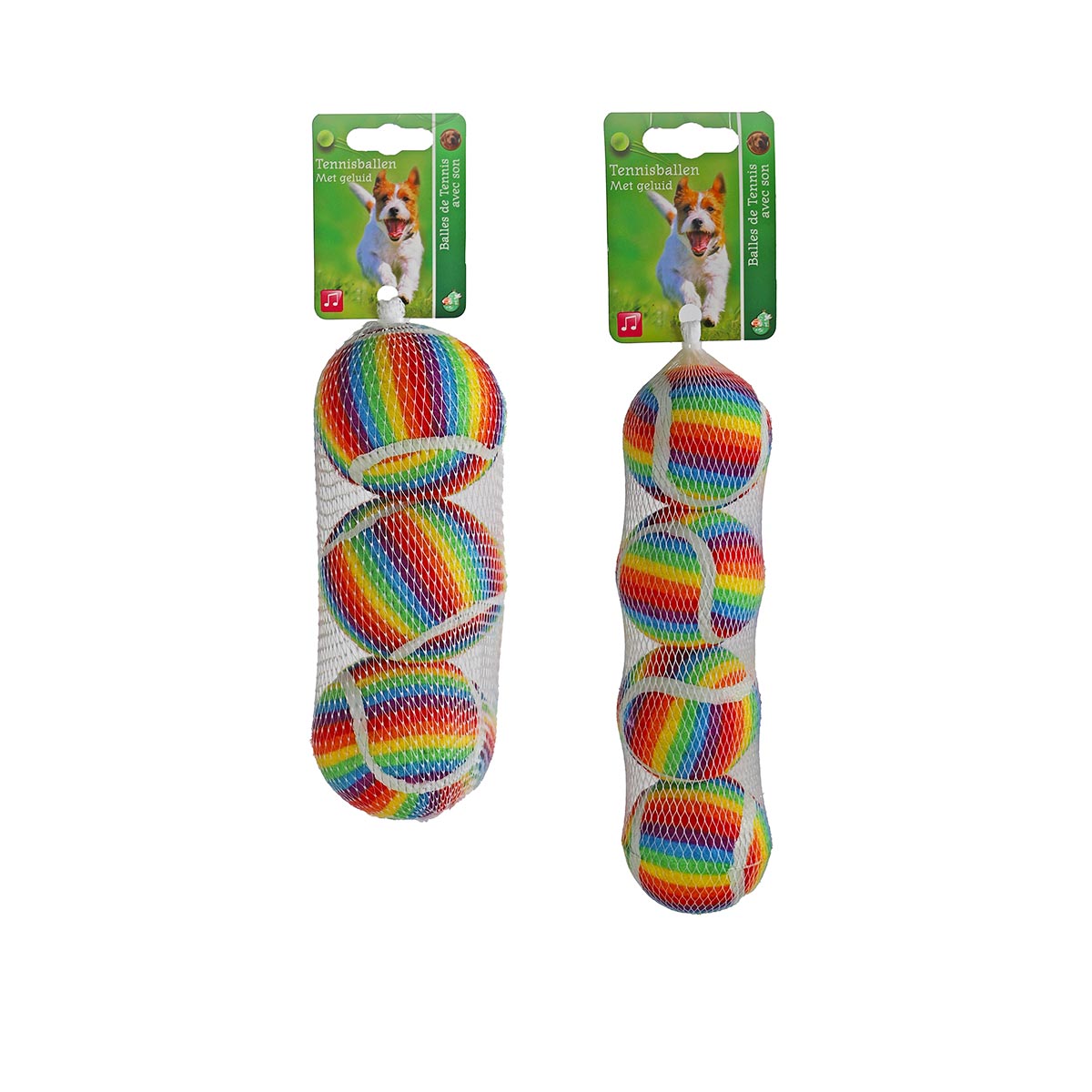 Gebr. De Boon Hondenspeelgoed Tennisbal Rainbow