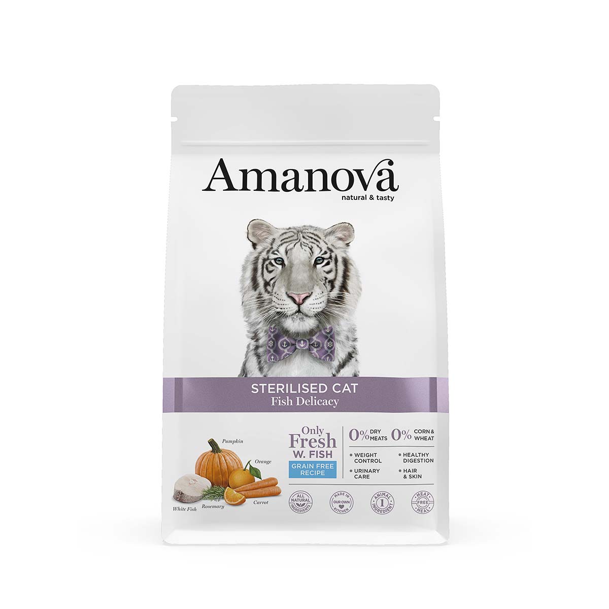 Amanova Kattenvoeding Sterilised Delicacy White Fish