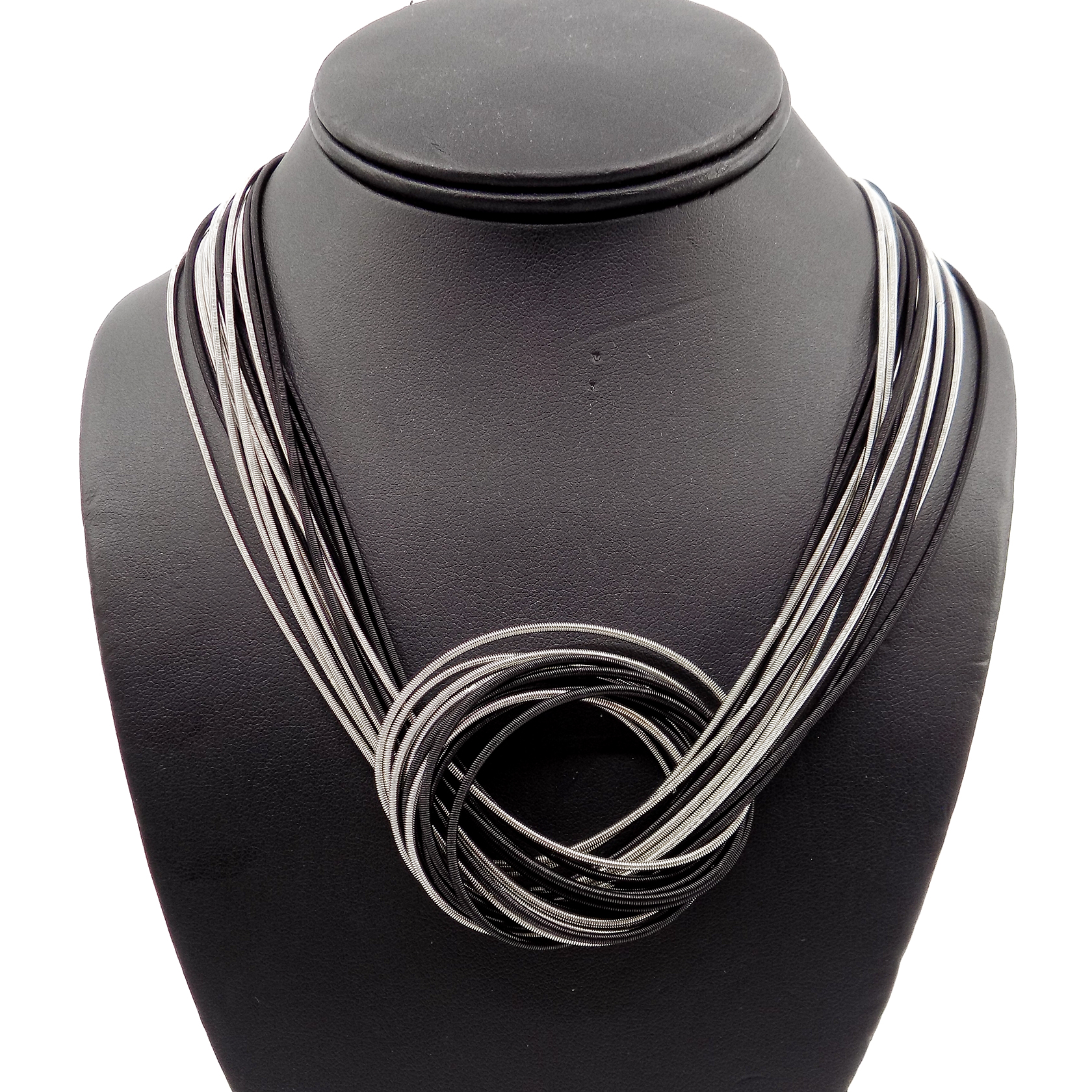 Piano Wire Large Knot Necklace