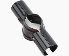 1 5/8" x 1 3/8" Line Rail Clamp Black