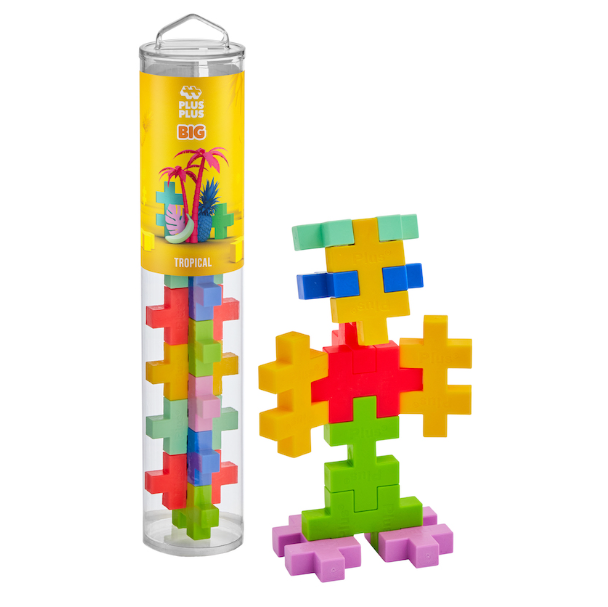 PLUS-PLUS® BIG 15 PC Tube - Tropical