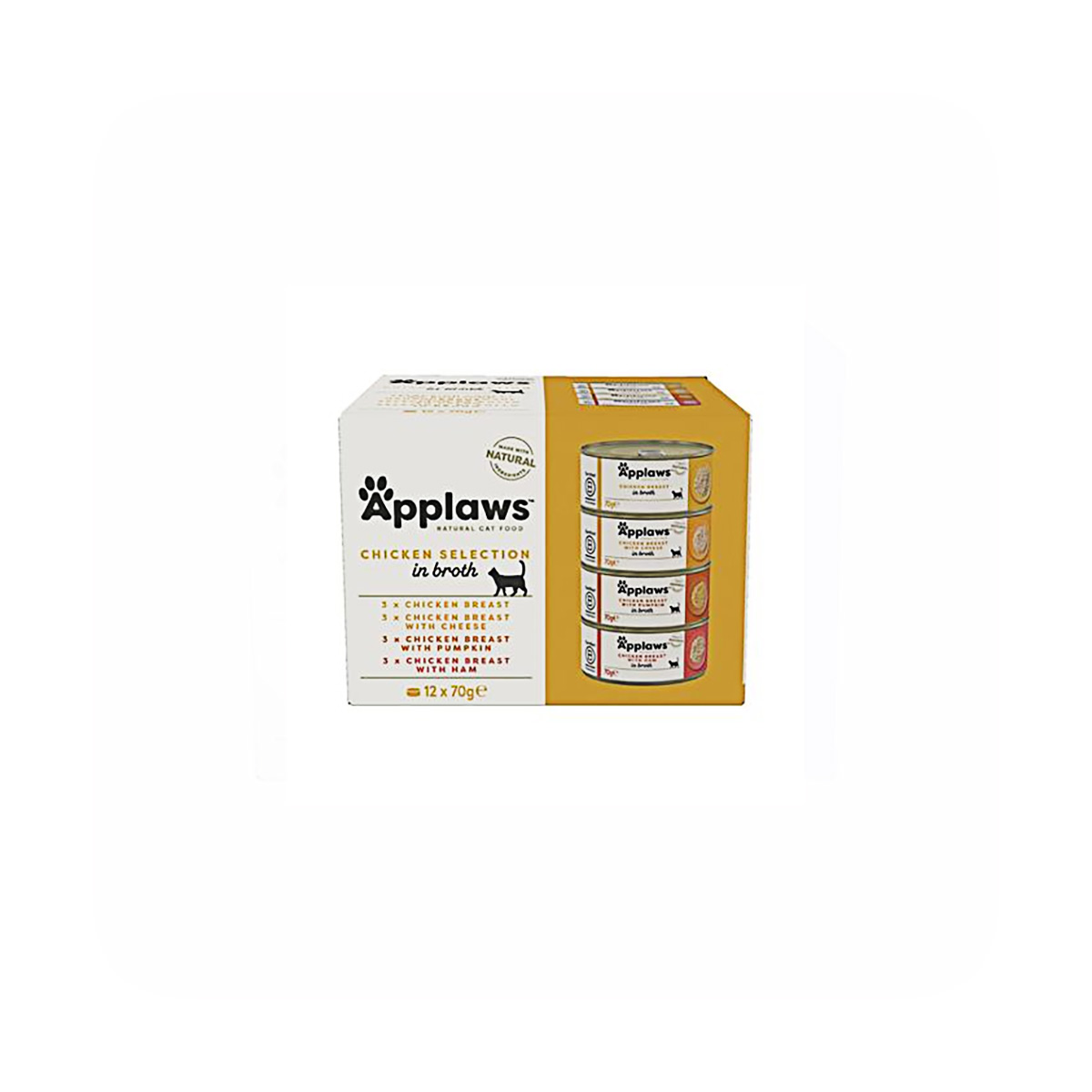 Applaws Blikvoeding Kat Multipack Chicken Selection