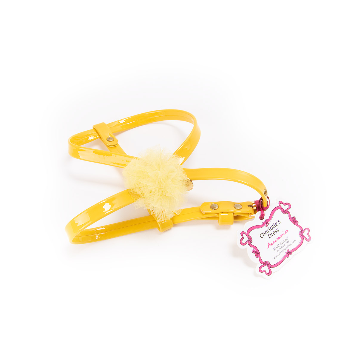 Charlotte's Dress Hondentuig Pon Pon Giallo Lemon