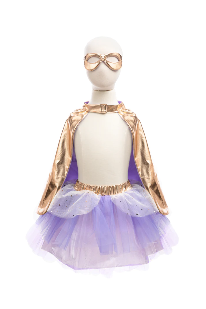Super Duper Tutu, Cape & Mask Lilac/Rose Gold
