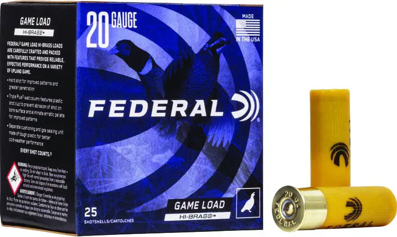 FEDERAL HI-BRASS SHOTSHELL 20GA 2.75in 1oz