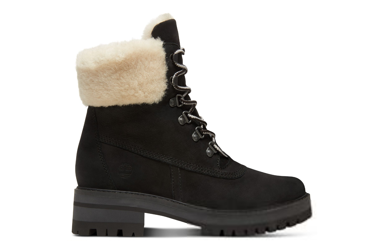 timberland women's courmayeur valley round toe suede & shearling boots