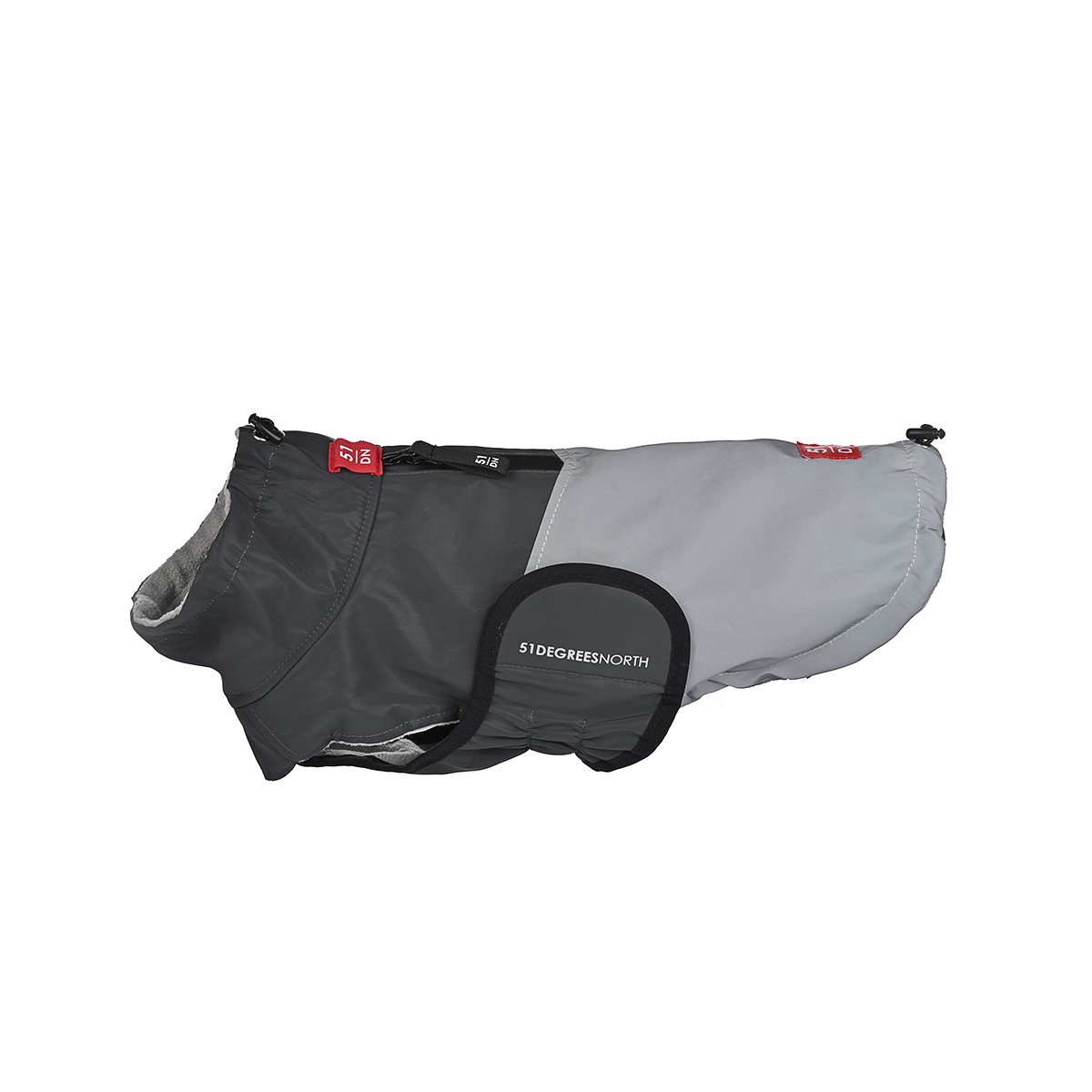 51DN Hondenjas Reflective Grey