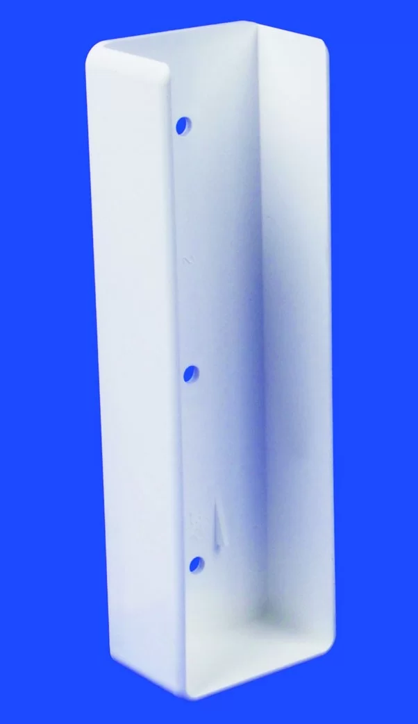 2" x 7" Rail Mount White Vinyl
