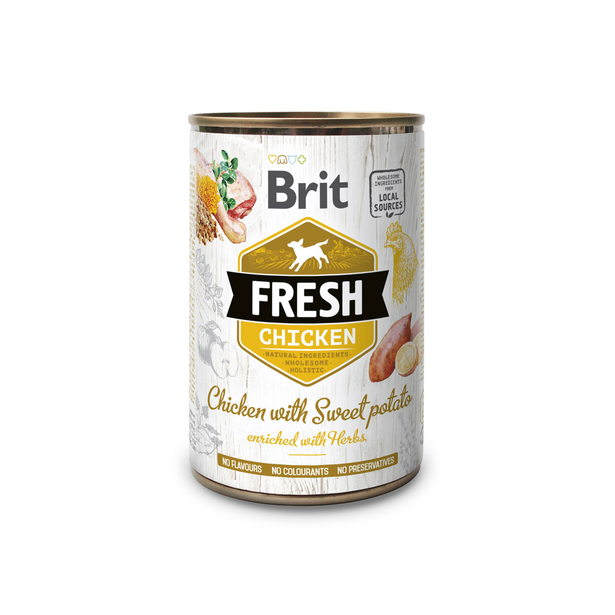 Brit Fresh Blikvoeding Hond Chicken