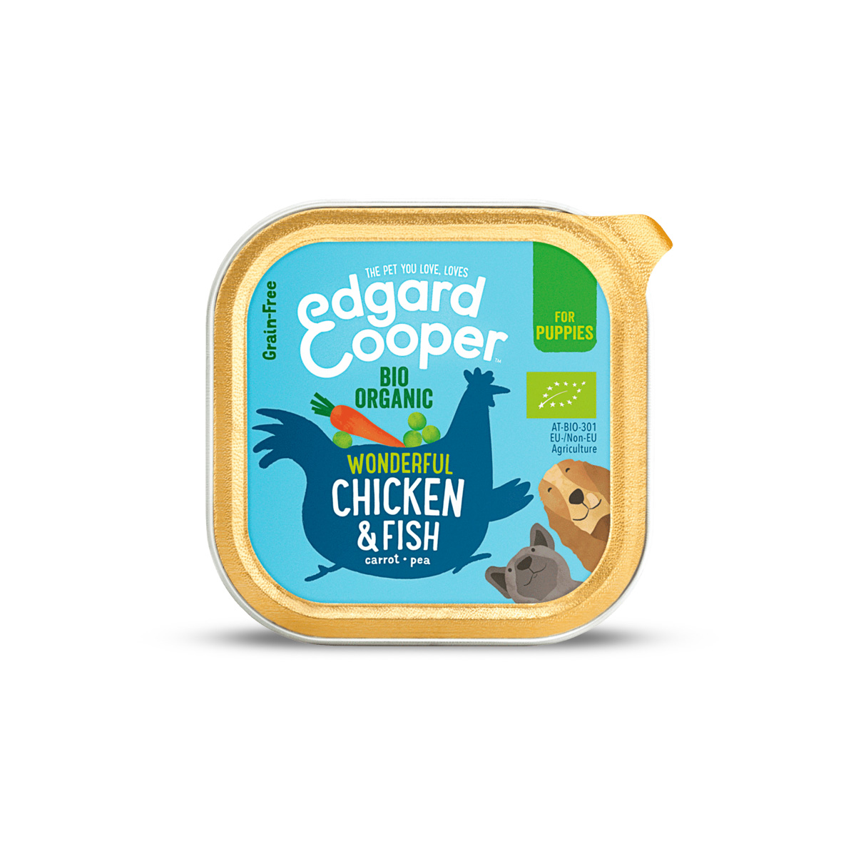 Edgard & Cooper Kuipje Hond Organic Chicken & Fish Puppy Bio