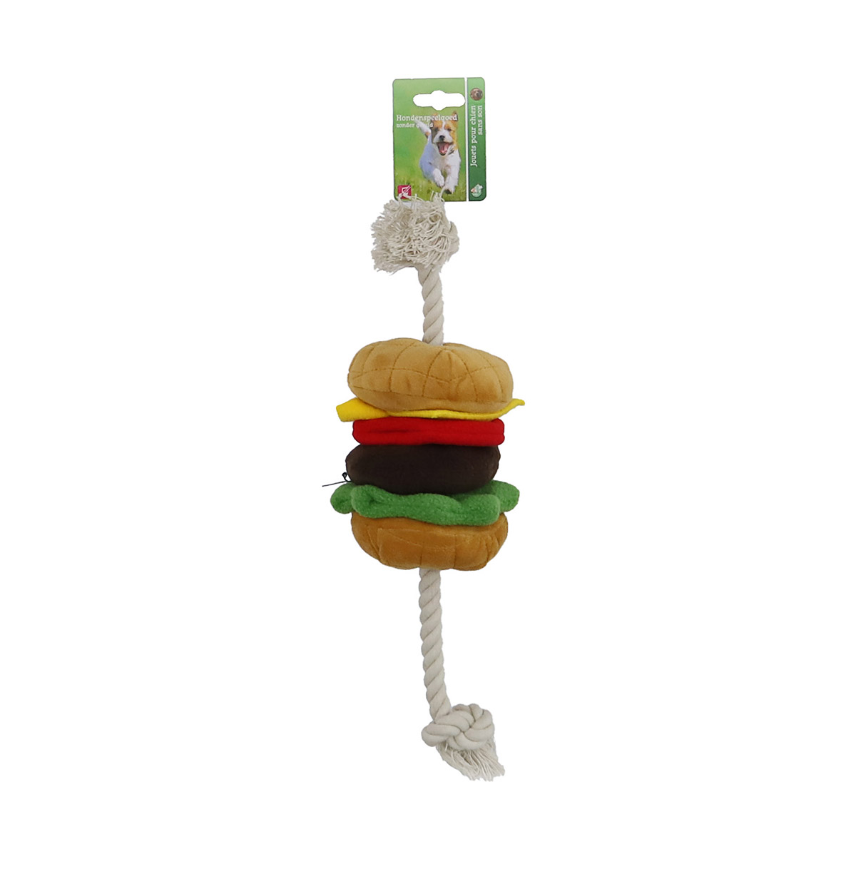 Gebr. De Boon Hondenspeelgoed Pluche Hamburger