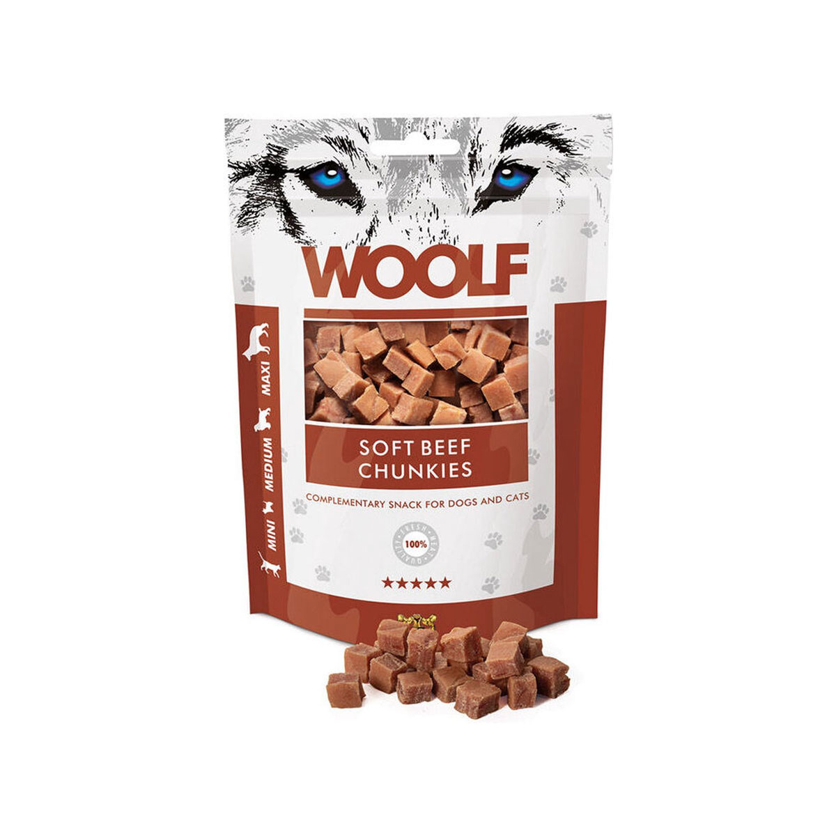 Woolf Hondensnacks Beef Chunkies