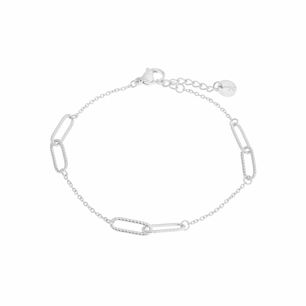 LABEL KIKI Bracelet Double Chain Silver detail