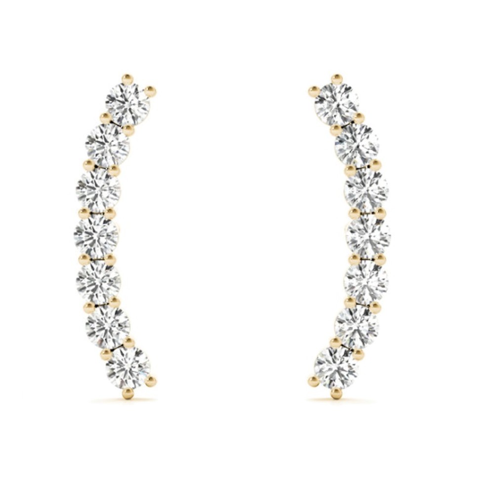 IVY DIAMOND EAR CLIMBERS