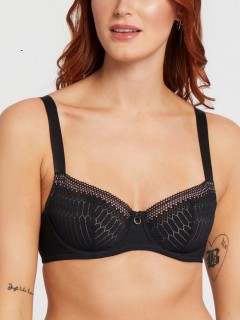 femme fataleplunge balcony bra | black