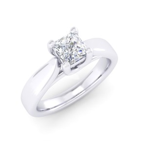 Princess Solitaire Engagement Ring