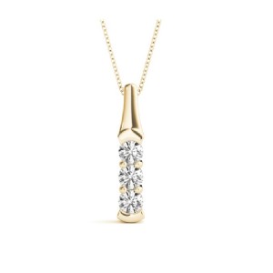 Three Stone Diamond Pendant