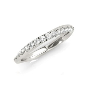 Twisted Diamond Wedding Band