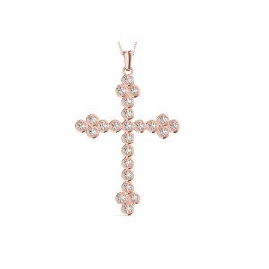 Fancy Diamond Cross Pendant