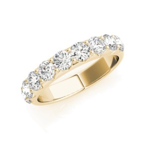 Ten Stone Round Diamond Band