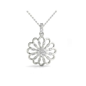 Floral Inspired Diamond Pendant