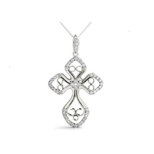 Fancy Diamond Cross Pendant