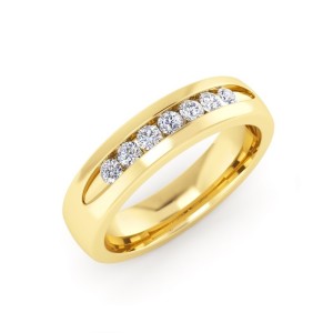 Channel Set Diamond Band