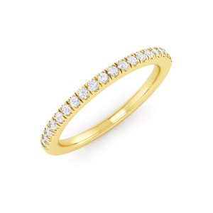 Pave Diamond Wedding Band